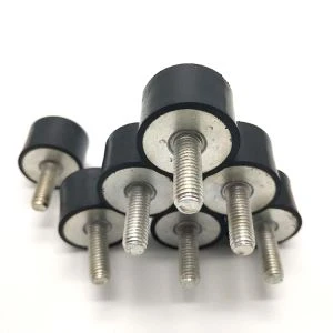 Tłumik drgań izolujących z wtykiem męskim M6, męski, końcowy 20 mm x 25 mm